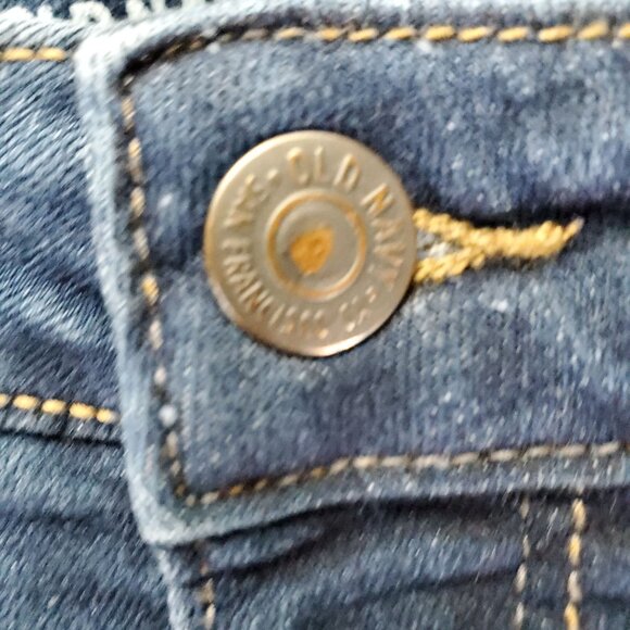 Old Navy Jeans Womens 14 Blue Rockstar Super Skinny Mid-Rise Stretch Denim - Picture 4 of 10